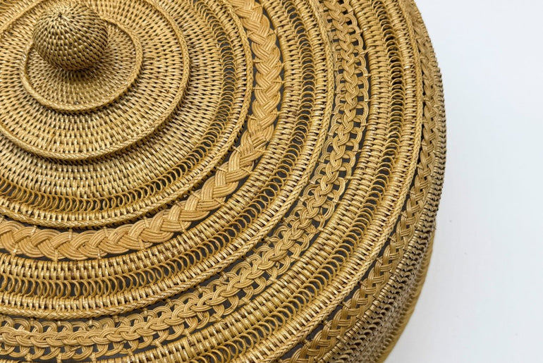 Luxury Handwoven Rattan Food Cover, Artisan Wicker Dome, Heirloom Quality Table Cover, Handmade Food Tent 20 Inch 2