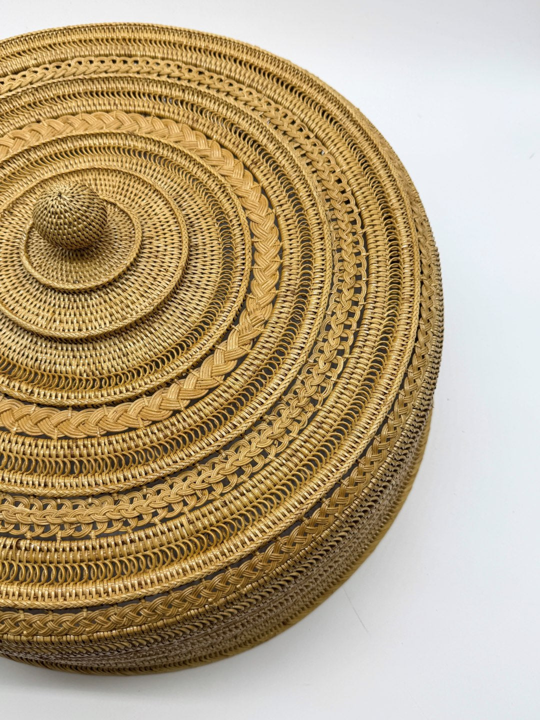 Luxury Handwoven Rattan Food Cover, Artisan Wicker Dome, Heirloom Quality Table Cover, Handmade Food Tent 20 Inch 2
