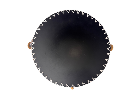 Round Bamboo Food Cover with Mesh Dome, Mother of Pearl Inlay Bamboo Tray, Handmade Food Protector, Kitchen Serving Tray 16 Inch