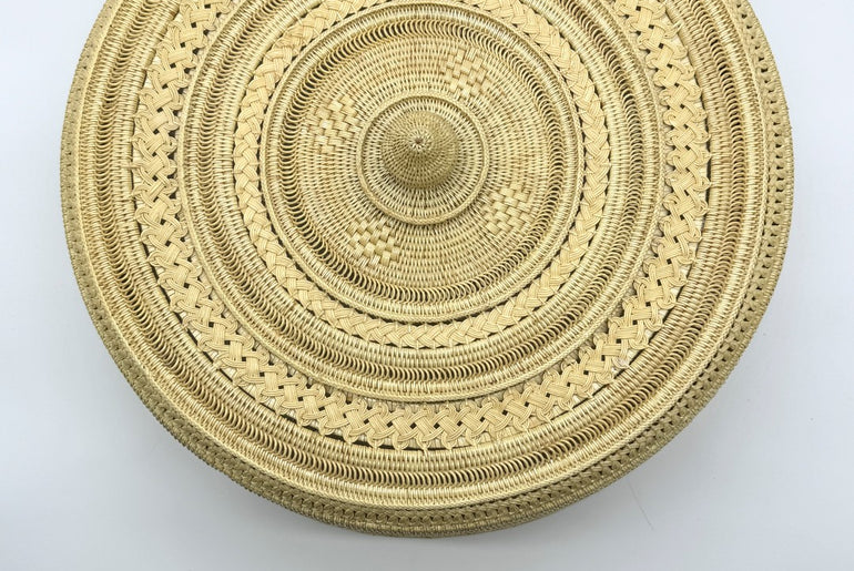 Handwoven Rattan Food Cover Dome, Luxury Wicker Food Tent, Artisan Bread Cover, Fruit Basket Lid, Table Decor 20in