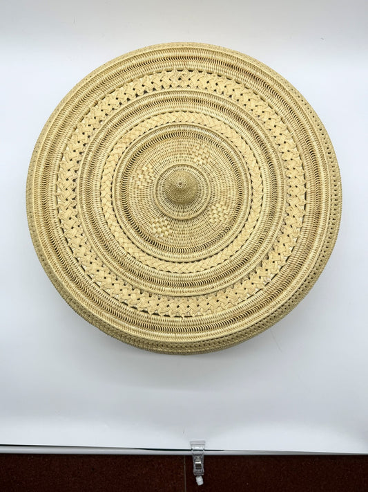 Handwoven Rattan Food Cover Dome, Luxury Wicker Food Tent, Artisan Bread Cover, Fruit Basket Lid, Table Decor 20in