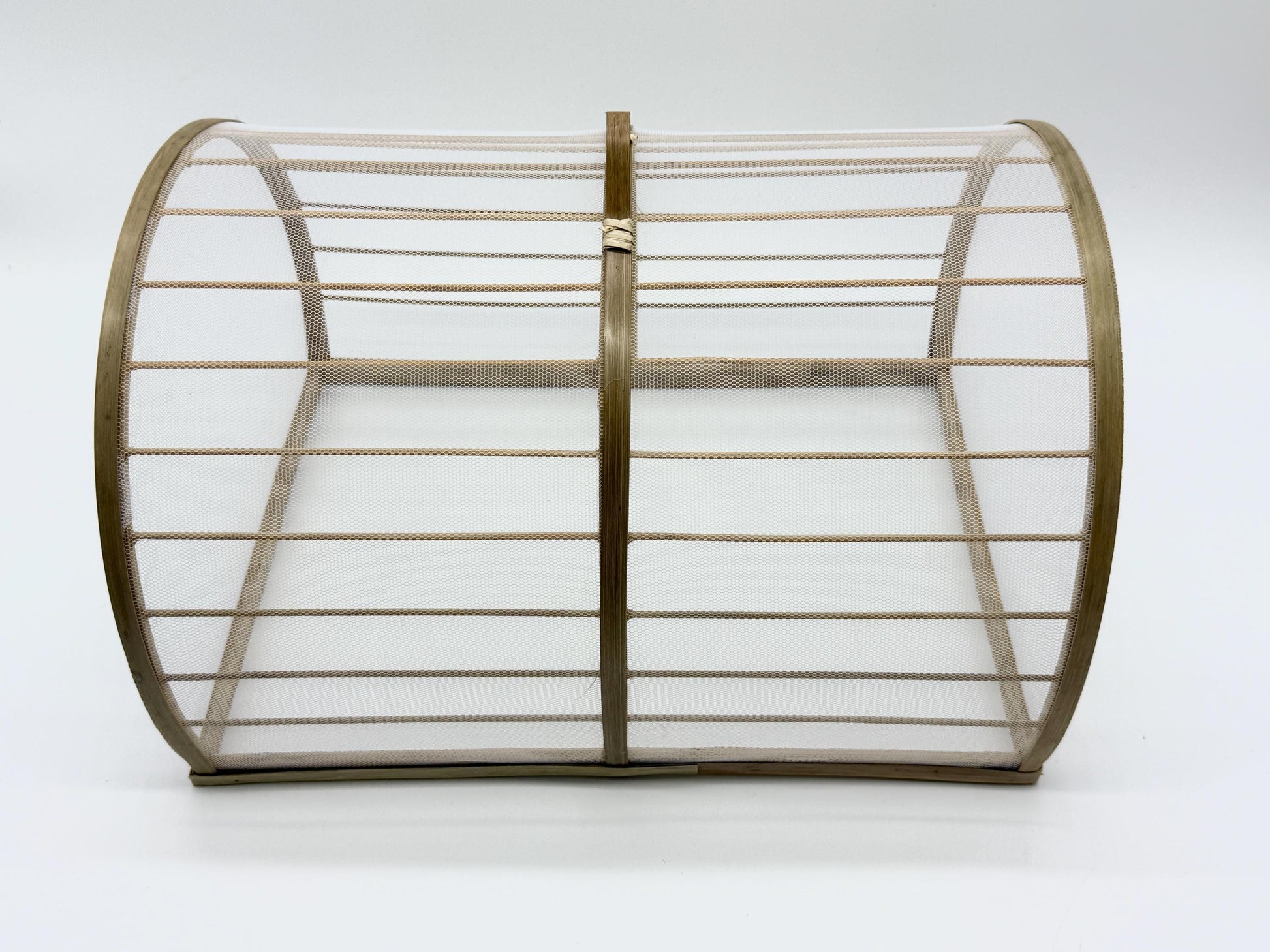 Large Bamboo Mesh Food Cover, Rectangular Handwoven Dish Cover Dome for Kitchen Table, Food Protector 14–16 Inch, Handmade Vietnam