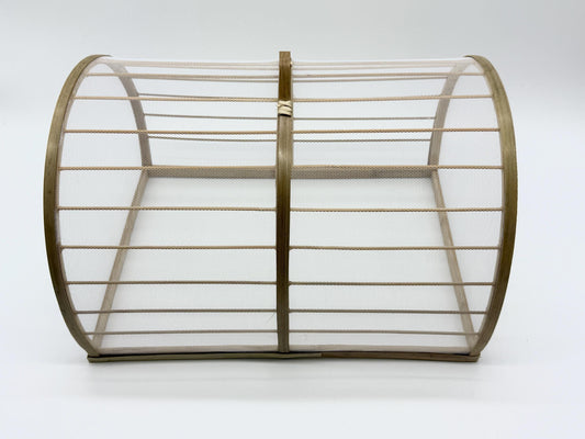 Large Bamboo Mesh Food Cover, Rectangular Handwoven Dish Cover Dome for Kitchen Table, Food Protector 14–16 Inch, Handmade Vietnam