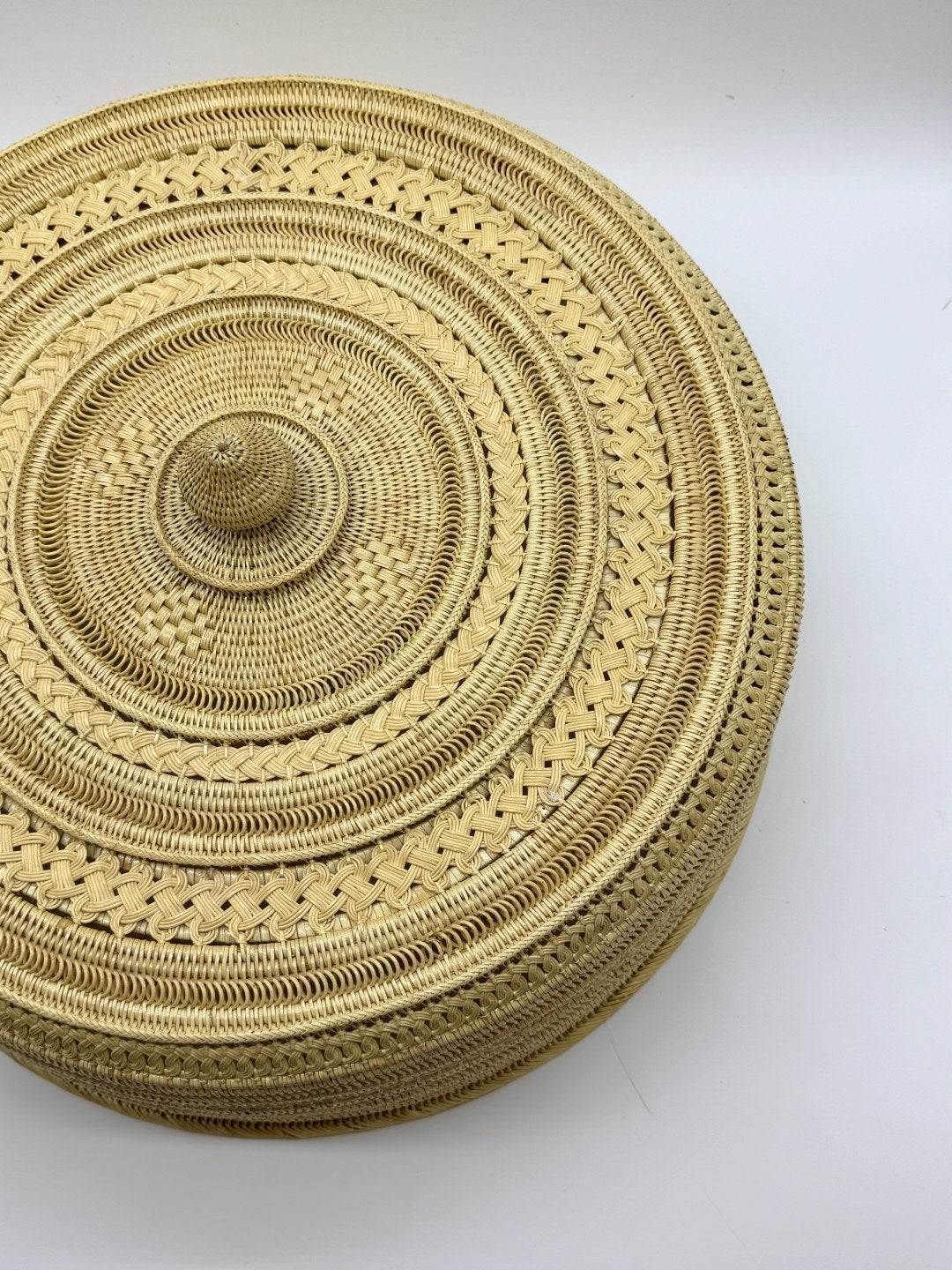 Handwoven Rattan Food Cover Dome, Luxury Wicker Food Tent, Artisan Bread Cover, Fruit Basket Lid, Table Decor 20in