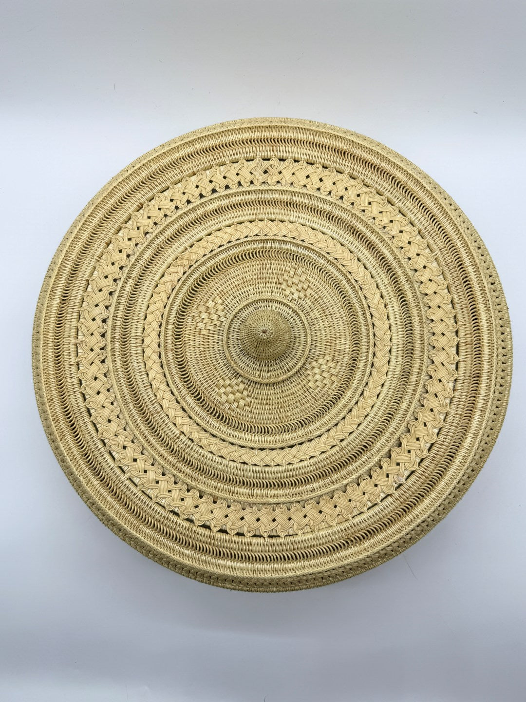 Handwoven Rattan Food Cover Dome, Luxury Wicker Food Tent, Artisan Bread Cover, Fruit Basket Lid, Table Decor 20in
