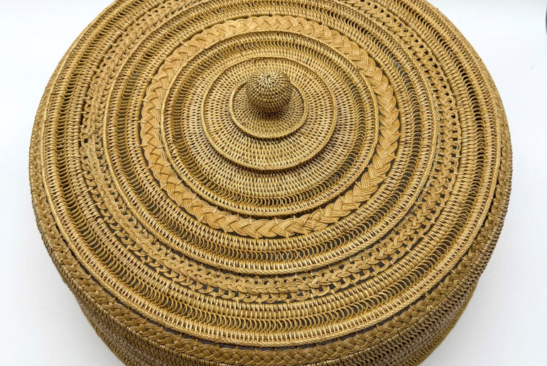 Luxury Handwoven Rattan Food Cover, Artisan Wicker Dome, Heirloom Quality Table Cover, Handmade Food Tent 20 Inch 2