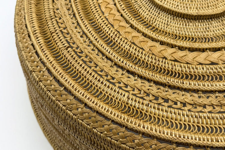 Luxury Handwoven Rattan Food Cover, Artisan Wicker Dome, Heirloom Quality Table Cover, Handmade Food Tent 20 Inch 2