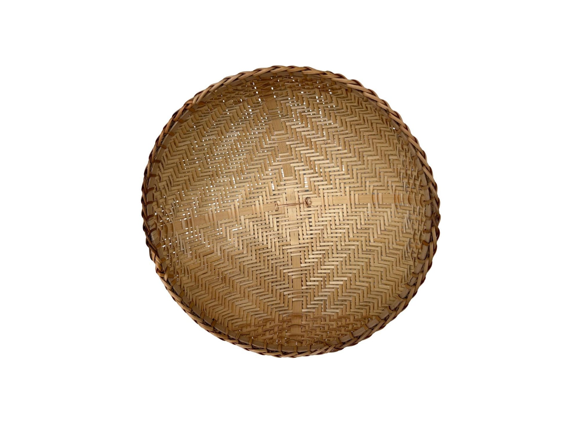 Round Bamboo Food Cover Dome, Handwoven Bamboo Dish Cover for Kitchen Table, Natural Food Protector for Fruit & Meals 12 Inch