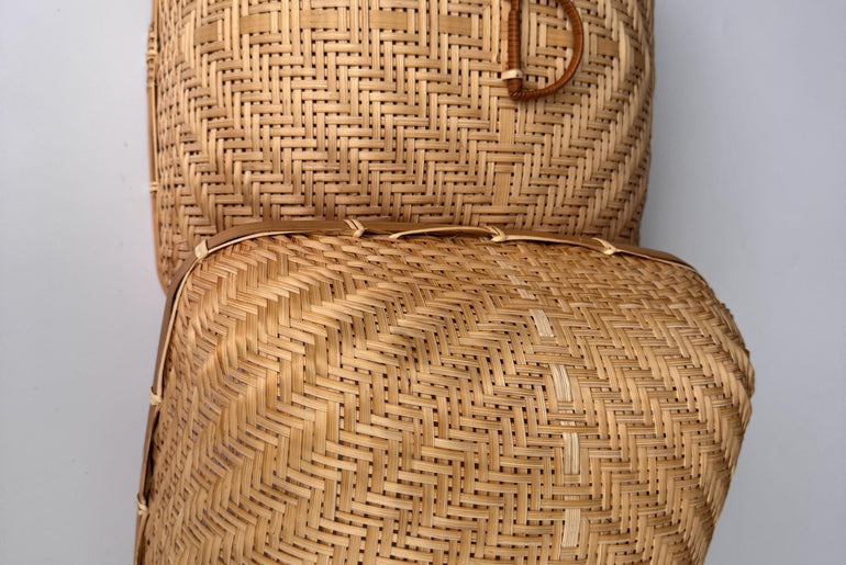 Handwoven Bamboo Food Cover, Square Bamboo Dish Cover for Kitchen Table, Natural Woven Food Protector for Fruit Bread Dishes 14 Inch 170